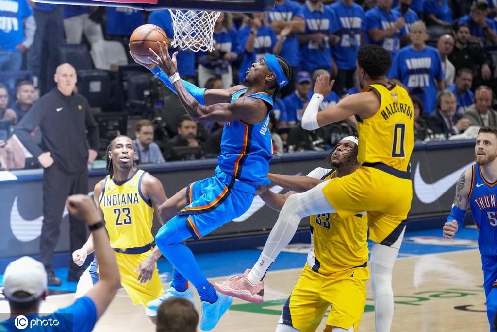 皇冠信用網结算日_SGA轰34+8哈利伯顿17分 雷霆轻取步行者总分1-1