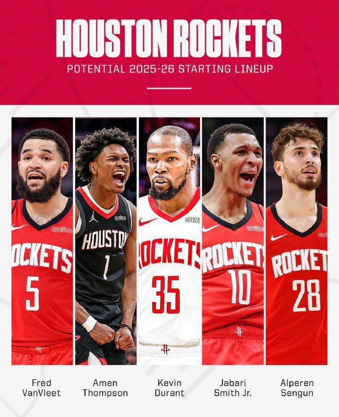 皇冠信用盤_范乔丹+汤普森+杜兰特+小史密斯+申京皇冠信用盤，这支火箭新赛季能走多远？